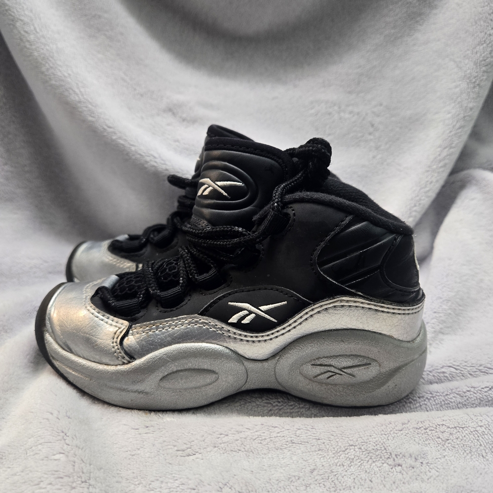 Reebok Kids Allen Iverson Question Mid "I3 Motorsports" sneakers.